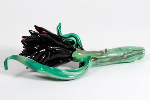 Carciofo glass sculpture