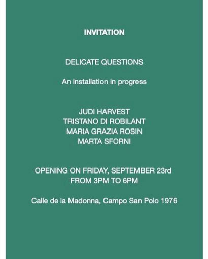 Delicate Questions invitation card