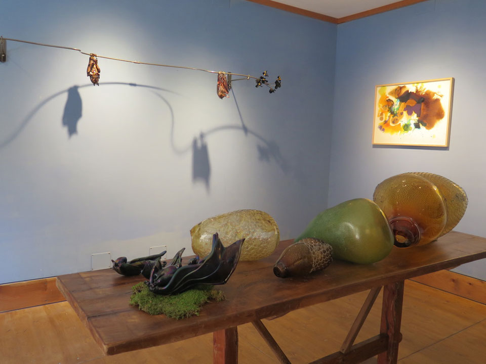 Installation view of of HARVEST2021