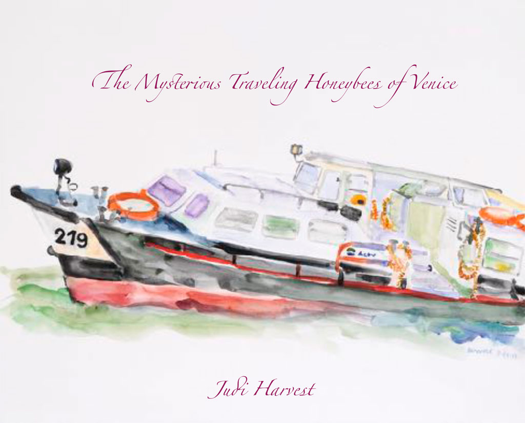 The Mysterious Traveling Honeybees of Venice artists book by Judi Harvest